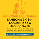 Lannon's 5th Annual 3K Awareness Walk Event for Hope