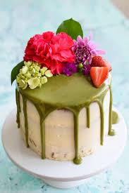 Matcha Cake With Buttercream Frosting And White Chocolate Matcha Drip A Blog Anniversary Pepper Delight Recipe Matcha Cake Tea Cakes Matcha Green Tea Recipes
