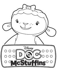 Doc Mcstuffins Lambie The Lamb Coloring Page Doc Mcstuffins Coloring Pages Doc Mcstuffins Coloring Pages