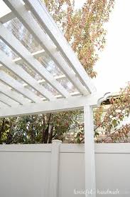 It 's virtually unbreakable, advanced engineered. Installing A Clear Pergola Roof Houseful Of Handmade