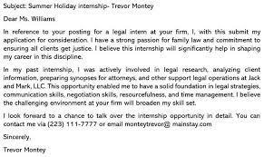 Download a sample cover letter for agriculture internship. Best Law Student Cover Letter Sample Email Example