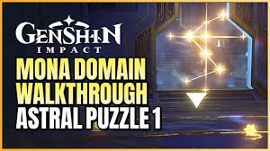 Mona's Domain Walkthrough Guide (Maze Astral Puzzle 1) | Ancient Azure  Stars | Genshin Impact 2.8 - YouTube