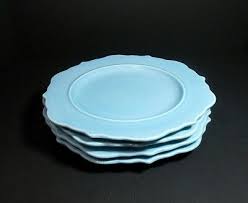 Wellsbridge 16pc dinnerware set mocha 8. 4 Pc Set Threshold Wellsbridge Stoneware Aqua Dinner Salad Plate Bowl Cup Mug 28 00 Picclick