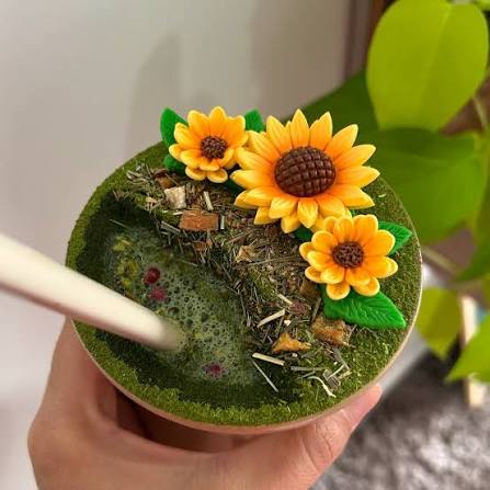 Tapa erva Flor amarela