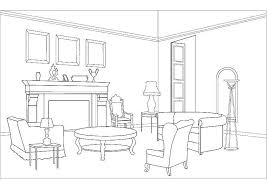 When christmas comes, children hang their christmas stockings on the fireplace mantel, waiting for santa claus to fill them with presents. Online Coloring Pages Coloring Page The Fireplace In The Room Living Room Coloring Pages For Kids