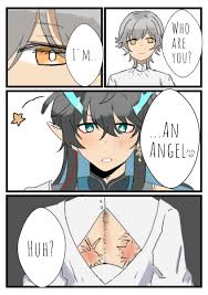 Yuki (money.....) ❄️🌨️ on X: IL Dan Heng x Angel Caelus or whatever Au  this is inside my head.. dancae | 丹穹 🍁💫 t.co7P3YJM1knp  X