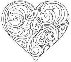 Baroque Natura Heart Heart Coloring Pages Embroidery Heart Pattern Coloring Pages