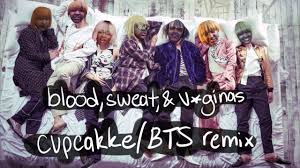 American rapper cupcakke sends nasty tweets to jungkookcupcakke never tagged bts on her nsfw tweets. Bts Blood Sweat And Tears Cupcakke V Gina Remix Youtube