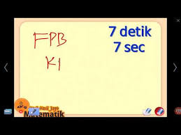 Fpb Kpk 3 Bilangan Cara Menghitung Cepat Youtube