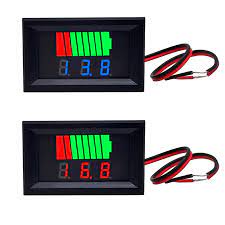 Car Battery Charge Level Indicator 12V 24V 36V 48V 60V 72V Lithium ...