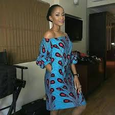 Africain Au Loin Epaule Sagenouiller Longueur Robe Avec Deux Etsy Latest African Fashion Dresses African Inspired Clothing African Print Fashion Dresses