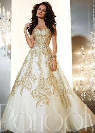 Wedding Ball Gowns With Gold Accent Gold Wedding Gowns Gowns Ball Gowns Wedding