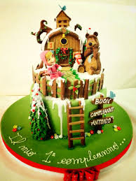Masha E Orso Cake Taart Gebak