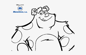 On the coloring pages, the main characters will shine in blue: Drawing Monsters Inc 46 Sulley Monster Inc Coloring Pages Png Image Transparent Png Free Download On Seekpng