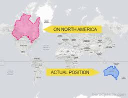 Relative size retaining to a map or globe basically means the same. After Seeing These 30 Maps You Ll Never Look At The World The Same Bored Panda