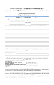 Free Construction Proposal Template Construction Proposal Template Business Proposal Template Proposal Templates Construction Bids