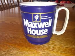Vintage Maxwell House Coffee Reusable Plastic Travel Mug Cups With Lid Maxwell House Coffee Mugs For Sale Mugs