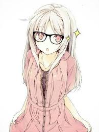 Girl With Glasses Drawing Anime Here you can see i changed the jaw a little.