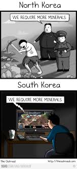 The Difference Between North And South Korea North Vs South North Korea Funny Memes