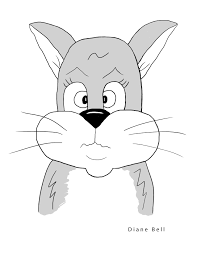 Black And White Cat Drawing Cartoon Guilty Cat Funny Cartoon Drawings Cartoon Drawings Cartoon Animals