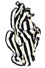 Black And White Striped Blanket Baby Swaddle Blanket Black And White Striped Swaddle Blanket With Black Pom Poms Baby Swaddle Blankets Swaddle Blanket Baby Swaddle