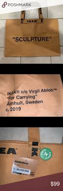 Ikea Virgil Abloh Collab Sculpture Bag Large New In 2020 Supreme Sticker Large Bags Goyard Wallet
