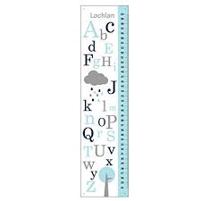 Amazon Com Alphabet Canvas Growth Chart Cloud Growth Chart