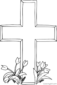 Downloads are subject to this site's term of use. Easter Cross Coloring Pages Coloringall