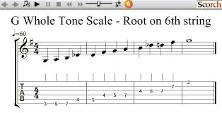 It is a hexatonic scale made up of six notes that divide the octave in six equal notes. Freemusiclessons4u Com Whole Tone Scale