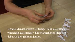 Maybe you would like to learn more about one of these? Papiermenschenkette Basteln Youtube