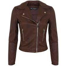Product Info The Brown Biker Is The Perfect Addition To Your Everyday Outfit With Chunky Light Gol Faux Leather Biker Jacket Clothes Brown Faux Leather Jacket