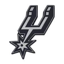 Set Of 2 Nba San Antonio Spurs Chrome Emblem Automotive Stick On Car Decal San Antonio Spurs San Antonio Spurs Logo Spurs Logo