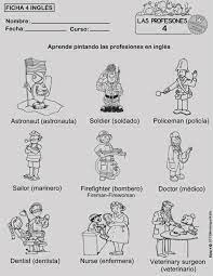 Resultado De Imagen Para Policia Bombero Para Colorear Las Profesiones En Ingles Oficios En Ingles Profesiones