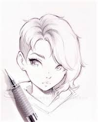 Dessin Fille Girl Jolie Pretty Blackandwhite Crayon Visage Face Tete Head Manga En 2020 Dessin De Visage Tutoriel Dessin Manga Dessin Visage