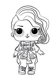 She has two pets named sugar squeak and sugar sneak. Lol Suprise Doll Rocker Coloring Pages Lol Surprise Doll Coloring Pages Coloring Pages For Kids And Adults