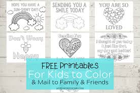 Learn about colors and their names with these simple free printable color flash cards. Thinking Of You Cards To Color My Pear Tree Home