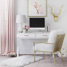 Garner accent chair and ottoman. Cosmoliving By Cosmopolitan Sully Faux Fur Plush Cushion Accent Chair With Gold Frame White Amazon Co Uk Kitchen Home