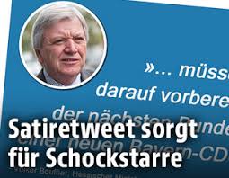 The text of the tweet alleged that an email from hesse state premier volker bouffier said seehofer was dissolving csu ties with the cdu and that the chancellor had been informed. Satiretweet Sorgt Fur Schockstarre News Orf At