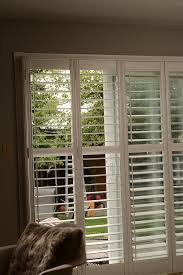 This glass lets in light, heat and prying eyes! Sliding Glass Door Wood Blinds Novocom Top