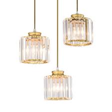 They can set a tone of comfort, safety and style but also function as. Crystal Pendant Light Kitchen With Hanging Cord Modern Adjustable Drum Pendant Lights In Black And Gold With Clear Crystal Takeluckhome Com