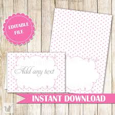 Make sure the white on is on top (arrange button and move to front). Pink Buffet Food Label Wedding Place Seating Name Card Birthday Baby S Pink The Cat