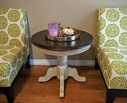 I have covered most rustic tables including rustic coffee tables, rustic dining tables, rustic end tables and just about every other type of rustic table in this guide. Solid Oak Round End Table Refinished In Annie Sloan Country Grey With Stained Top T Monnie Not Your Mommy S Tee Tee