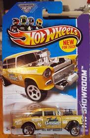 Hot Wheels Showroom 55 Chevy Bel Air Gasser Gold Protecto Pak Htf Hot Wheels Toys Mattel Hot Wheels Hot Wheels