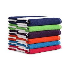 Extra large beach towel 100% cotton 12 designs bath sheet holidays 104cmx 180cm. Latitude Run 100 Cotton Bath Towel Pack Of 6 Cabana Stripe Beach Towel Large Pool Towels 28 X 58 Highly Absorbent Light Weight Soft And Quick Dry Swim Towels For Parties Guests Reviews Wayfair