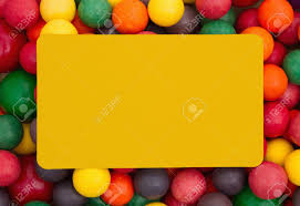 Colorful Multi Colored Bubble Gum Background With Yellow Card Stock Photo Picture And Royalty Free Image Image 73620538