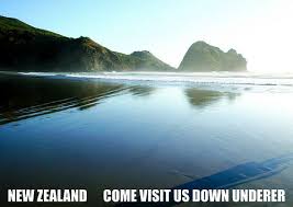 Down Underer Flight Of The Conchords Tourism Poster New Zealand Flights