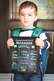 Affiche Tableau Noir Pour Maternelle Et L Entree A L Ecole A Prendre En Photo Pour Chaque Premiere Et Derniere Journee D Ecole School Board School Education