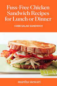 Cobb Salad Sandwich Recipe Recipe Lunch Recipes Sandwiches Recipes