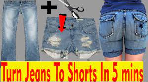 How to make distressed denim cut off shorts from jeans! Cut Your Jeans Into Shorts At Home Men S Fashion Diy Jeans Diy Distress Diy Youtube