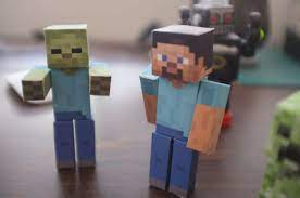 More about craftyrobot » make your own moving creeper, zombie and steve from minecraft. Diy Paper Minecraft Characters Rabbleboy Kenneth Lamug Author Illustrator Books Film Graphic Novels Writing